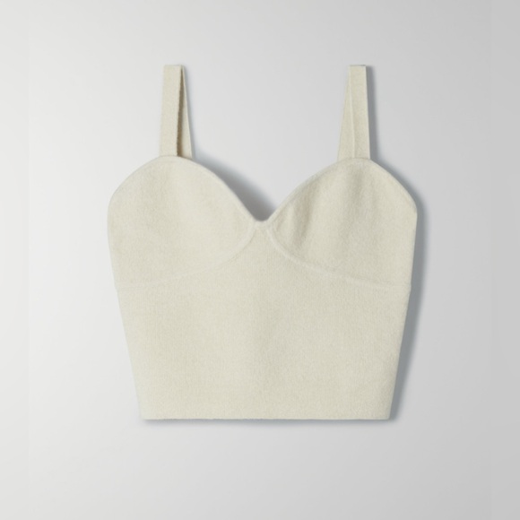 Aritzia Wilfred Silicy cream sweater tank - Picture 2 of 6